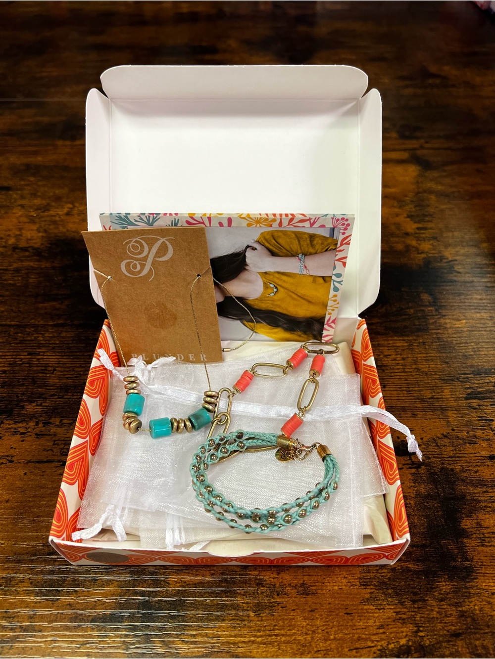 Plunder Turquoise and Coral Bracelet Set